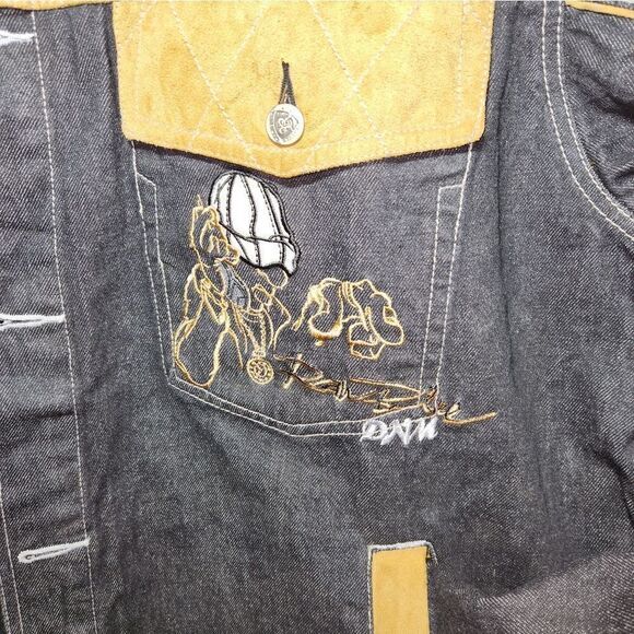 Vintage Raw Blue Denim Jacket size 3XL - Picture 4 of 5